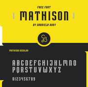 Mathison - Free Display Font - Pixel Surplus