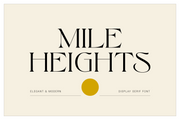 Mile Heights - Elegant Display Serif
