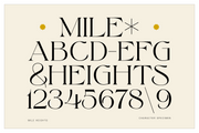 Mile Heights - Elegant Display Serif