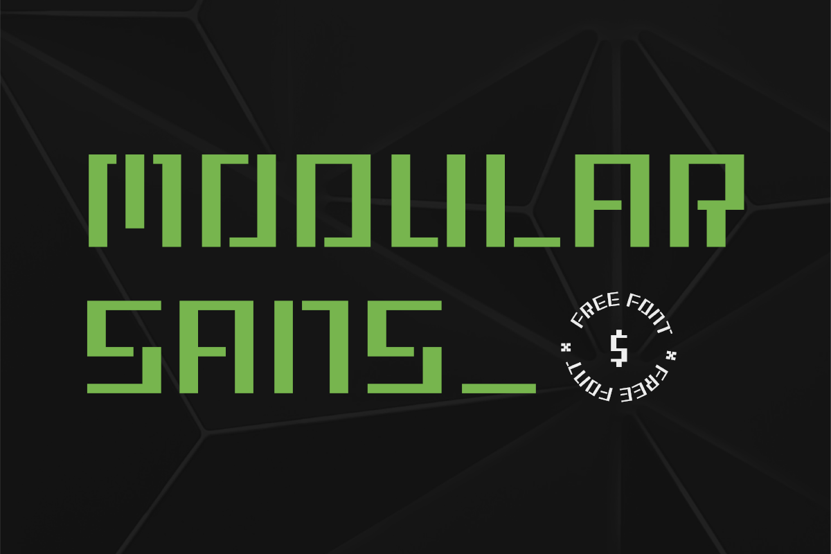 Modular Sans - Free Stencil Style Font – Pixel Surplus