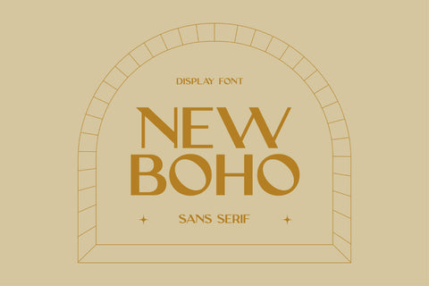 New Boho - Unique Sans Serif Display Font