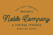 Noble Company - Free Monoline Script Font