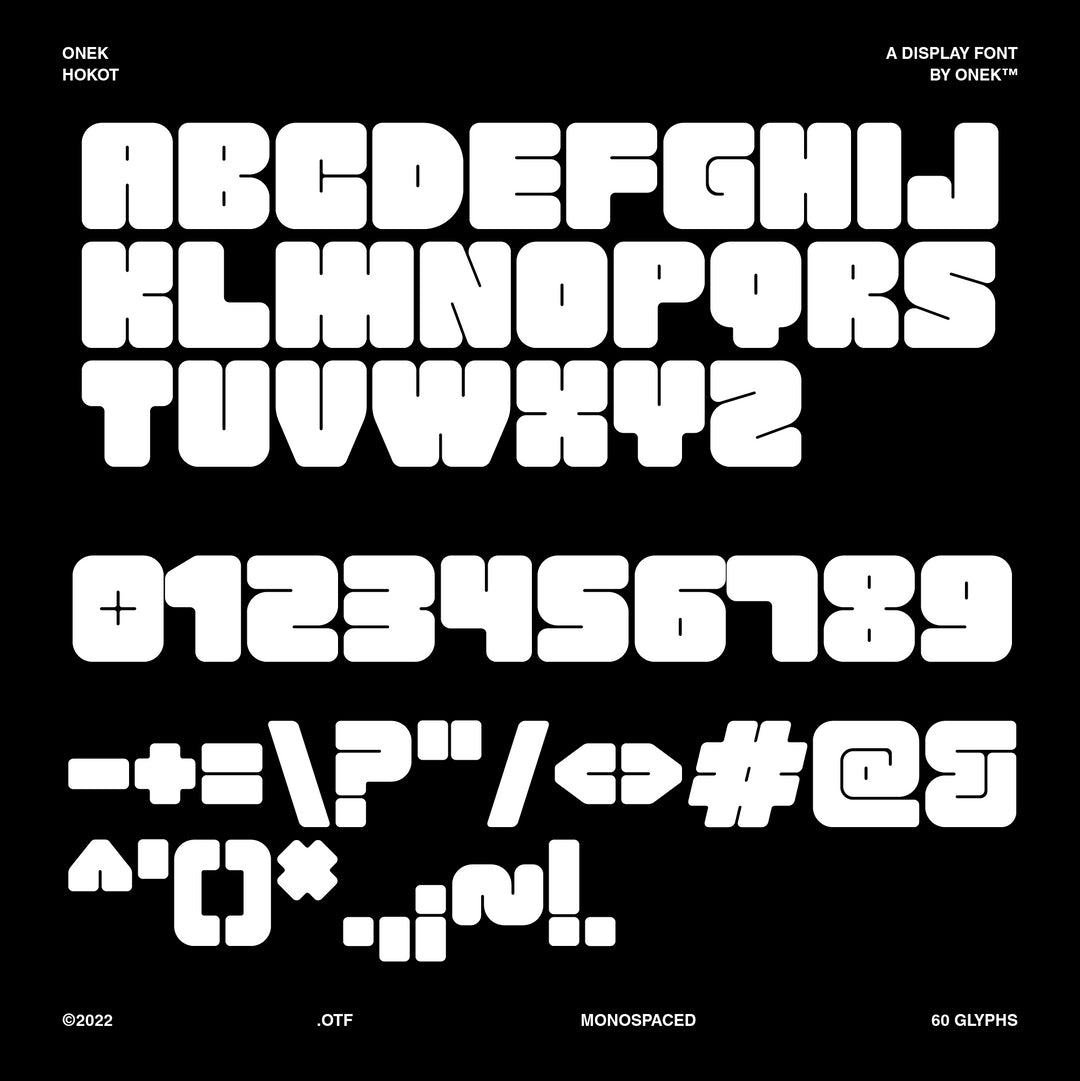 Onek Hokot - Fat Display Font – Pixel Surplus, image size:1080x1081