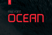 Ocean - Free All Caps Display Typeface - Pixel Surplus