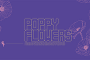 Poppy Flowers - Free Decorative Display Sans Serif - Pixel Surplus