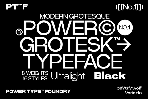 Power Grotesk - Sans Serif Font Family