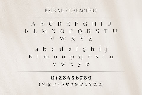 Balkind - Ornamental Serif Font