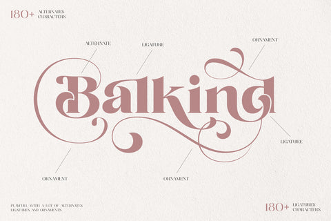 Balkind - Ornamental Serif Font