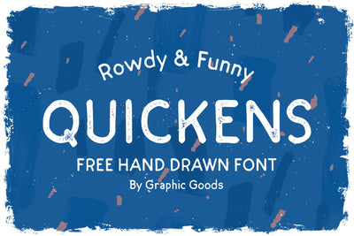 Quickens - Free Hand Drawn Font - Pixel Surplus