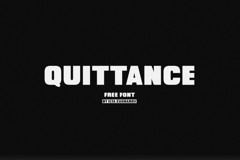 Quittance - Free Bold Display Font - Pixel Surplus