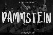 Rammstein - Free Display Brush Font - Pixel Surplus