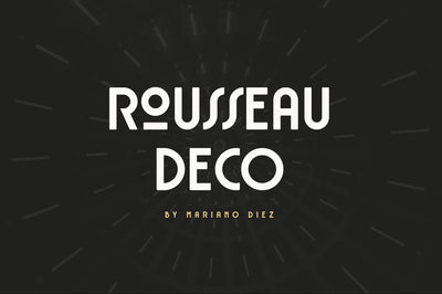 Rousseau Deco - Free Display Font - Pixel Surplus