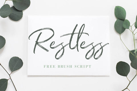 Restless - Free Brush Script