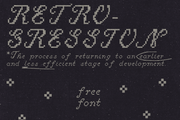 Retrogression - Free Font