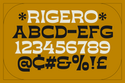 Rigero - Retro Display Serif Typeface