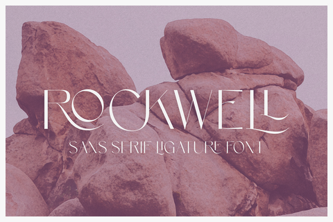 Rockwell - Sans Serif Ligature Font