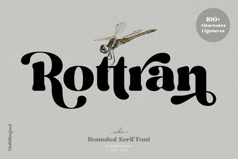 Rottran - Rounded Display Serif Font
