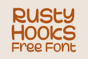 Rusty Hooks - Free Handwritten Font