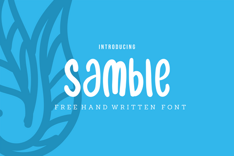 Samble - Free Playful Hand Written Font - Pixel Surplus