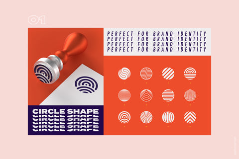 96 Geometric Shapes and Logo Marks Vol 2