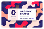 Organic shapes bundle - 180 seamless textures, brushes & design elements