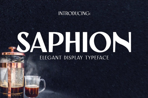Saphion - Elegant Vintage Display Font