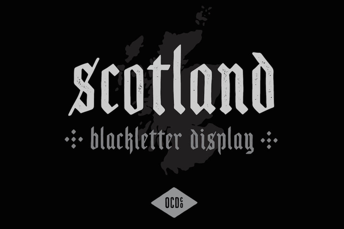 Scotland - Free Blackletter Display Font – Pixel Surplus