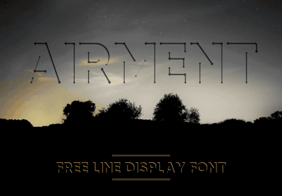 Airment - Free Line Display Font - Pixel Surplus