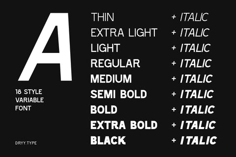 Shackle - Variable Font Family