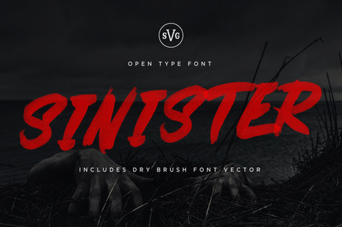 Sinister SVG Font