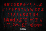 Skream - Free Horror Brush Font