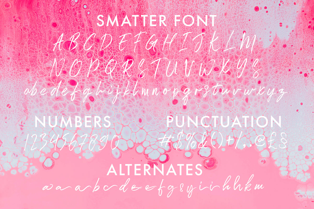 Smatter - Brush Script – Pixel Surplus