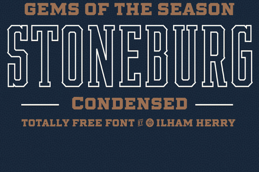 Stoneburg - Free Condensed Font - Pixel Surplus