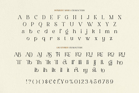 Sunbest Mora - Display Serif Font