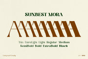 Sunbest Mora - Display Serif Font