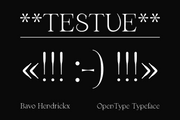 Testue - Free High Contrast Serif Font