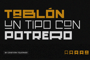 Tablón - Free Geometric Typeface