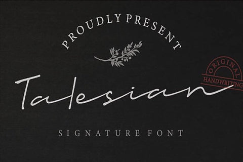 Talesian Signature - Free Bold Font