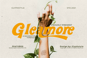 Gleamore - Decorative Retro Display Font