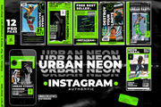 Free Urban Neon Instagram Stories - PSD Templates