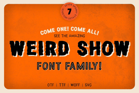 Weird Show - All Caps Vintage Horror Font