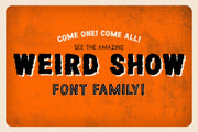 Weird Show - All Caps Vintage Horror Font