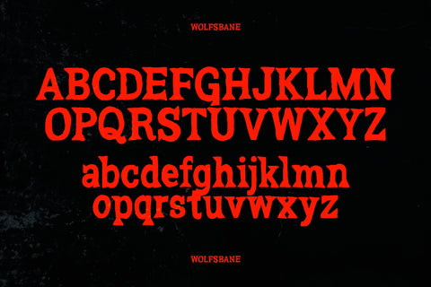Wolfsbane - Vintage Horror Font