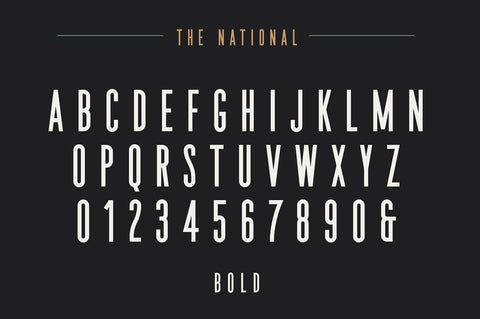 The National | Condensed Type Family
