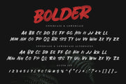 Bolder - Smallcaps SVG Brush Font