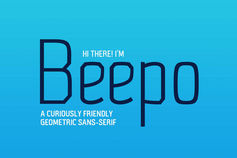 Beepo - Free Geometric Sans Serif - Pixel Surplus