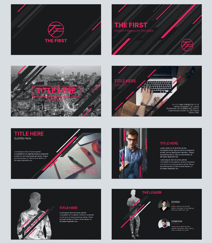 The First - Free Powerpoint Template