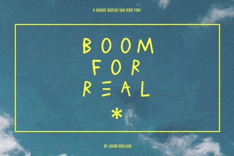 Boom For Real - Free Experimental Display Font - Pixel Surplus