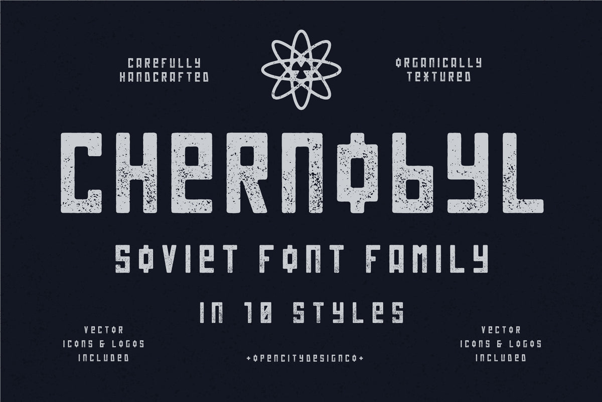 Chernobyl - Soviet Font Family – Pixel Surplus