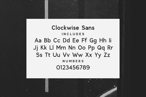 Clockwise - Free Sans Serif Font